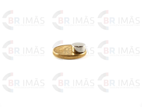Imã Neodímio N35 Ø8x4mm - Disco na internet