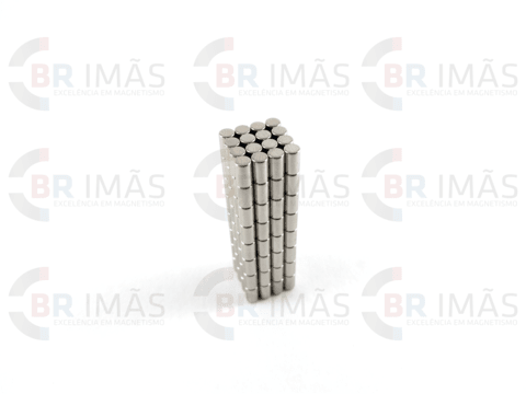 Imã Neodímio N35 Ø3x5mm - Cilindro na internet