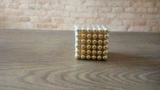 Neocube Magnético Amarelo com 216 esferas de 5mm