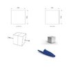 Imã Neodímio N35 20x20x20mm - Cubo - comprar online