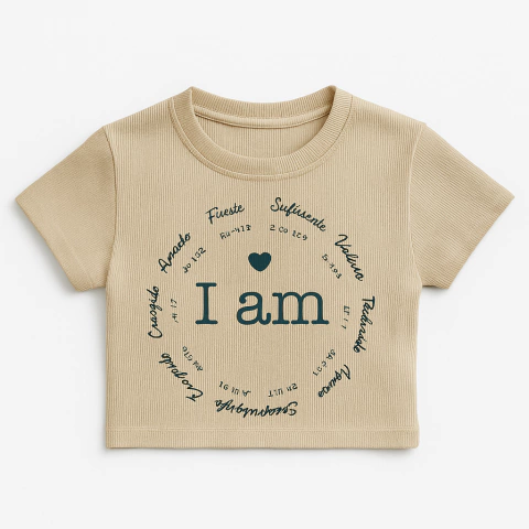 Remera top crop Soy en internet