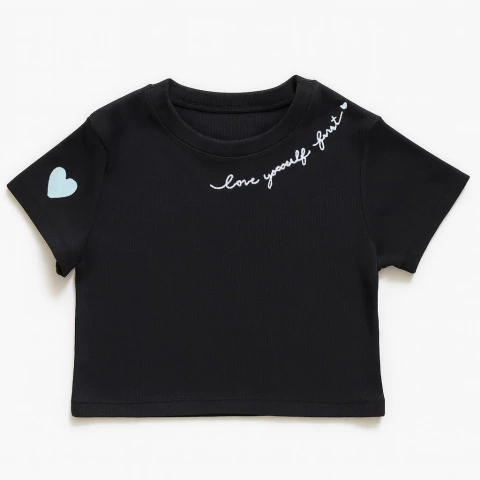 Remera top crop love - comprar online