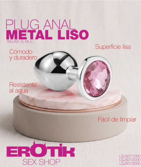 PLUG SILICONA LISO CON COLITA - (copia)