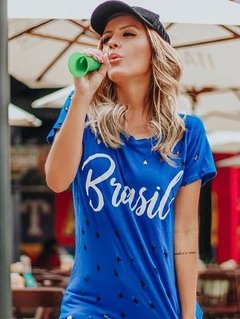 T-shirt Brasil Furadinha - BMC50