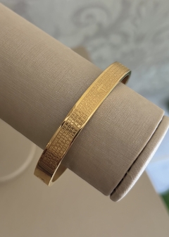 Bracelete de Aço com Oração do Pai Nosso