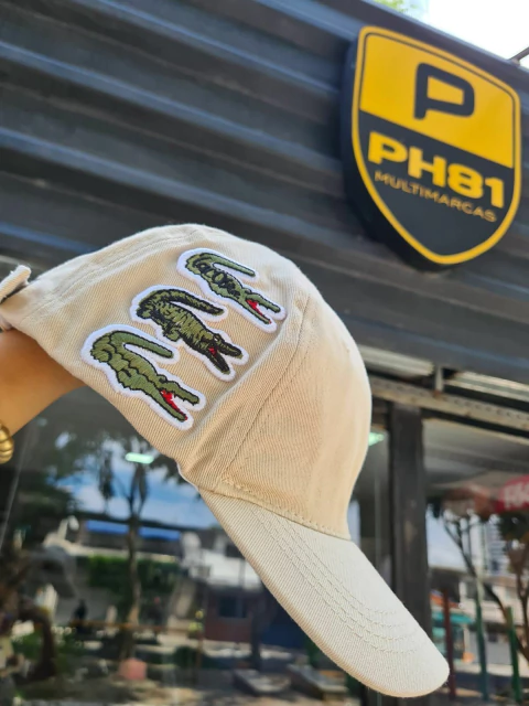 Boné Lacoste 3 Jacaré