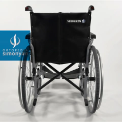 Imagen de Silla acero Euro standard, ruedas 60/20cm polyaire, ancho 41/58cm.