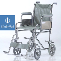SILLA ACERO TRANSPORTE, DESMONTABLE, RUEDAS 20/20CM MACIZAS