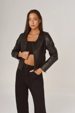 Campera de cuero vacuno BERLIN Standard personalizada