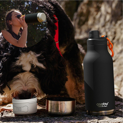 Botella Asobu Buddy 1l + 210 Ml + 270 Ml Termica Perros - tienda online