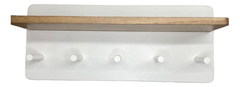 Perchero De Pared Con Estante Escandinavo Nordico Laqueado - tienda online
