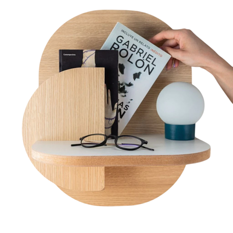 Mesa De Luz Flotante Otto Escandinava Nordica - comprar online