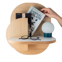 2 Mesas De Luz Flotantes Otto Escandinava X 2 Uni. Excelente - comprar online