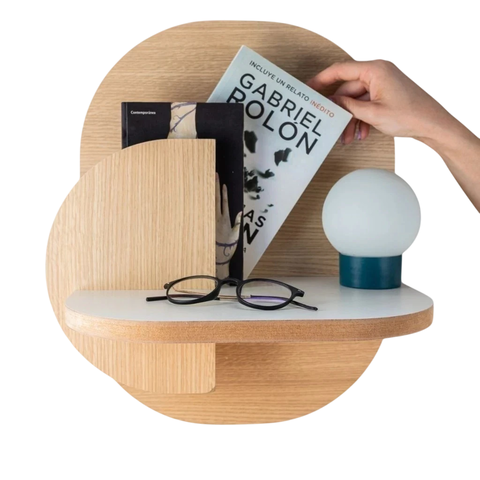 2 Mesas De Luz Flotantes Otto Escandinava X 2 Uni. Excelente - comprar online