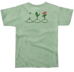 Remera Florecer verde - comprar online