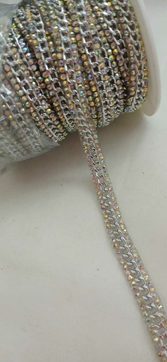 Corrente com Strass - 10mm x 9m