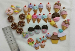 Apliques docinhos - Biscuit - 35 peças