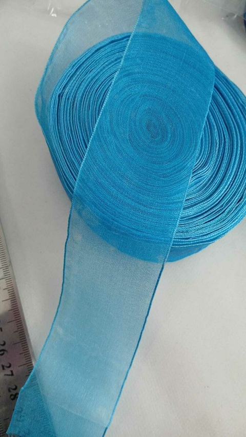 Organza azul - N9 - 32 metros