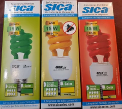 LAMPARA BAJO CONSUMO COLOR