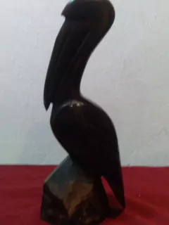 FIGURA PAJARO EN MADERA TALLADO - tienda online