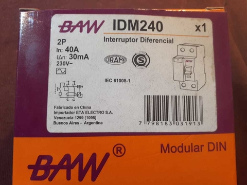 Disyuntor diferencial 220 volt