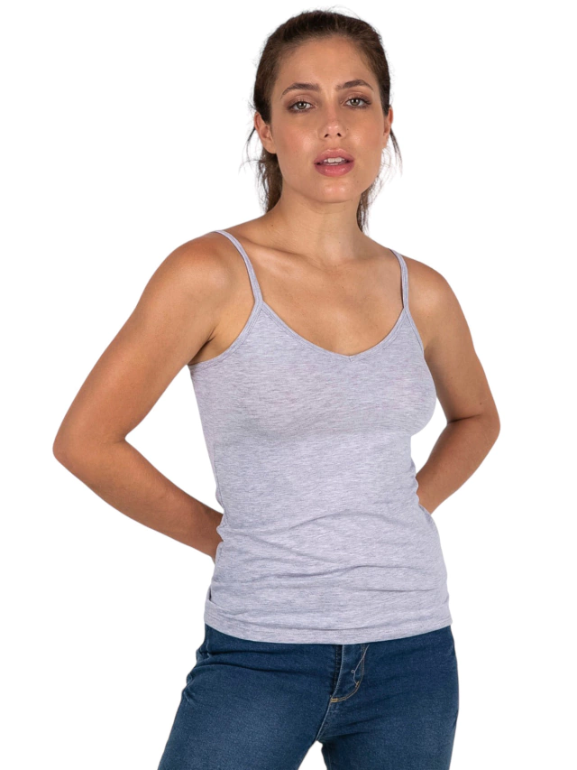 Musculosa Flower Envivada Lisa Algodon y Lycra T: S/L (MU001023)