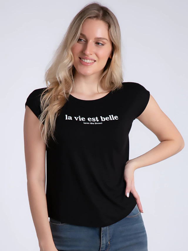 Remera marena le vie est belle dollman — imagen 2