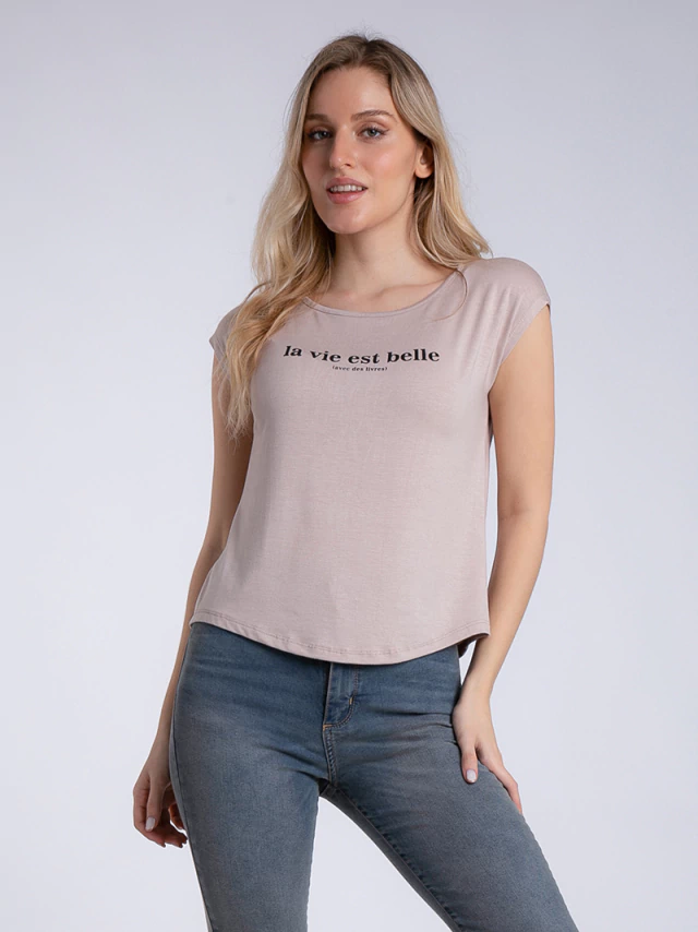 Remera marena le vie est belle dollman — imagen 3