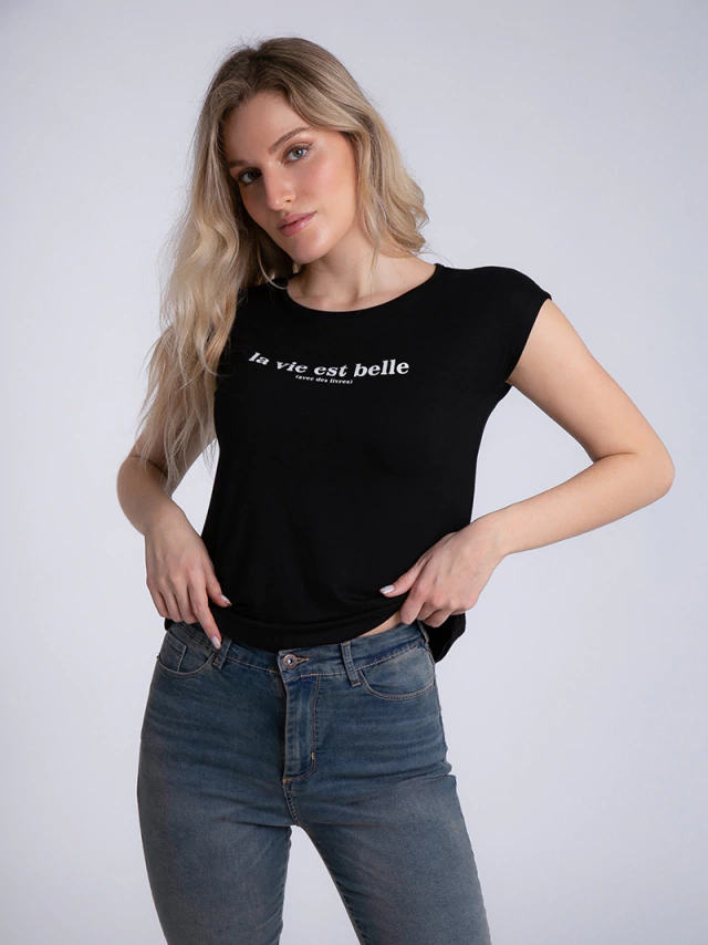 Remera marena le vie est belle dollman — imagen 4
