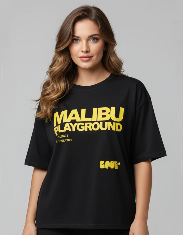 Rem Malibu Play boxy fit larga s/l Onyx Jeans