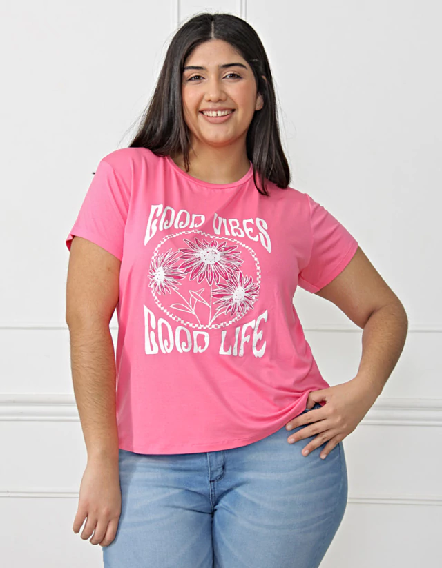 Rem Elena Good Vibes Flowers ( Curvy ) T:XL/3XL (RX000045)