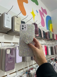 Funda con Brillo + Pop Socket Samsung A04/ A04e en internet