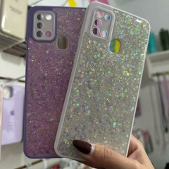 Funda Brillosa + Pop Socket para Samsung a21s - tienda online