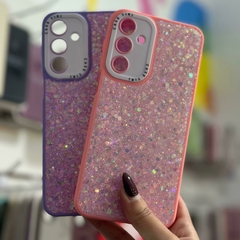 Funda Brillosa + Pop Socket para Samsung - Happy Móvil