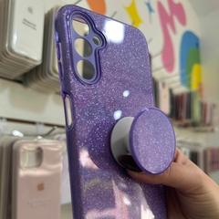 Funda Brillosa + Pop Socket para Samsung A14 en internet