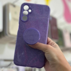 Funda Brillosa + Pop Socket para Samsung A14 - comprar online