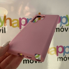 Funda cuero + silicona con felpa en internet