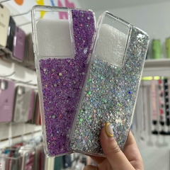 Funda transparente con brillos Motorola G85/ Edge 50 Fusion - comprar online
