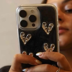 Funda Heart full Black iPhone - Happy Móvil