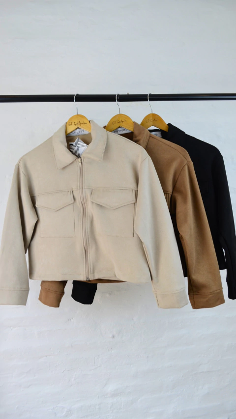 CAMPERA GAMUZA CIERRE