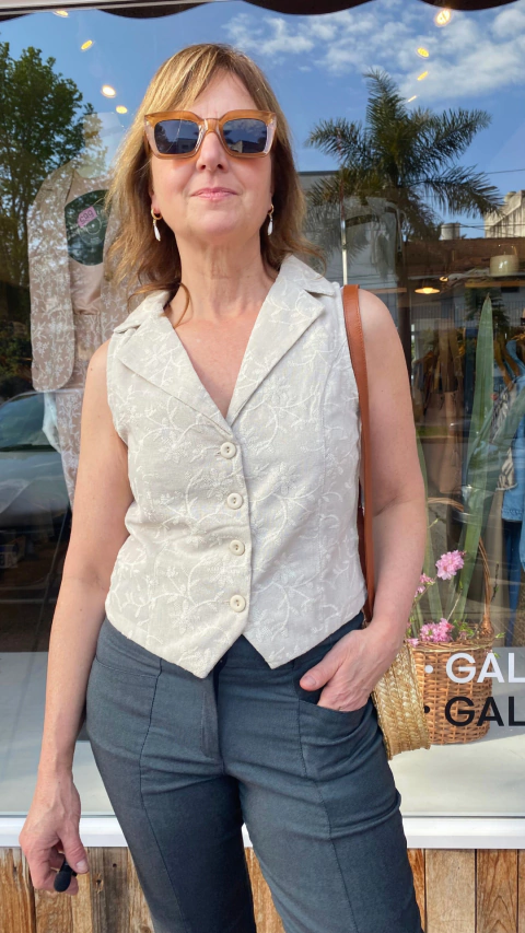 CHALECO ROBBIE - GREIGE - comprar online