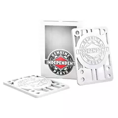 2 Pads Para Truck De Skate Independent Branco Risers 1/8