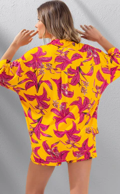 Cardigan c/ Short Floral - comprar online