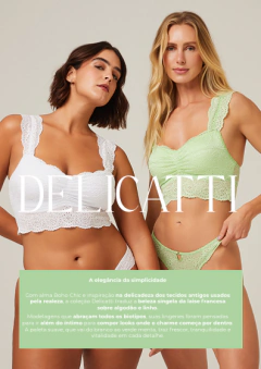 Top Cropped em Renda Delicati
