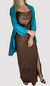 VESTIDO SEDA ESCOTE BUCHE - LUNA INDIA STORE