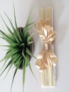 Faixas de cabelo na meia de seda