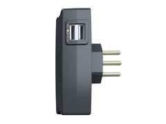 ACESSORIOS SMS 62332 CARREGADOR 2 USB + 2 TOMADAS PRETO na internet
