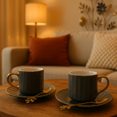 Tazas con plato Claire 180ml x 6 unidades en internet