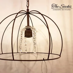 Luminaria colgante coronita grande 35cm diámetro - comprar online