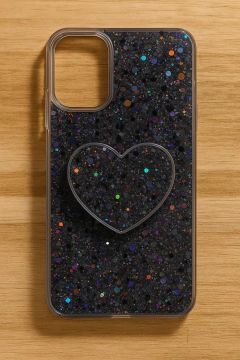 Funda Rígida Full Brillo con PopSocket Corazón - iPhone 16 Pro Max en internet